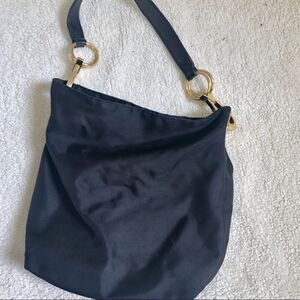 JPK Paris75 black bucket nylon hobo bag